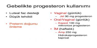 Gebelikte Progesteron Kullanm